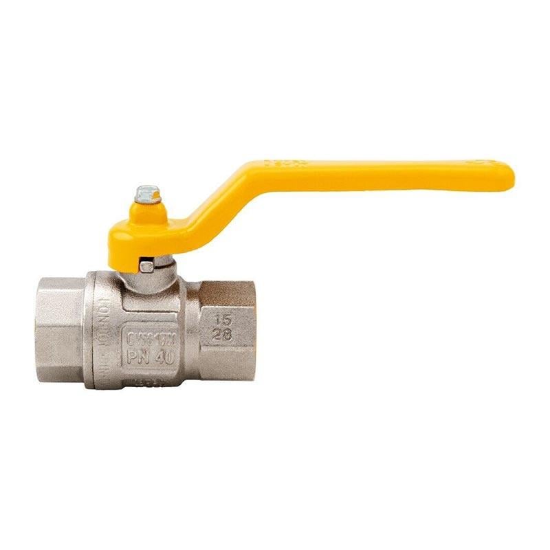 VALVOLA A SFERA PER GAS F.F. A LEVA 3/4"