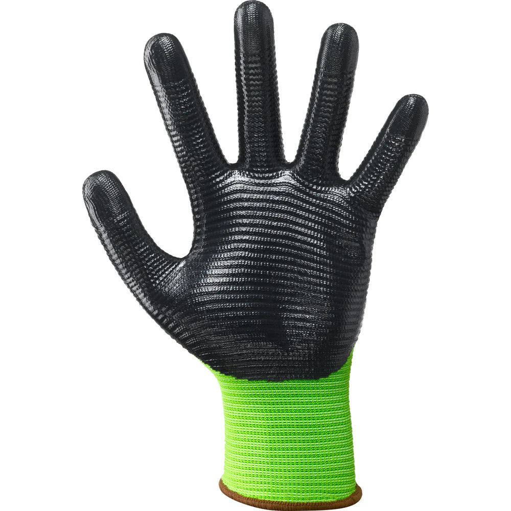 GANTS PROFESSIONNELS « NBR CRINKLE » NOIRS Taille 10