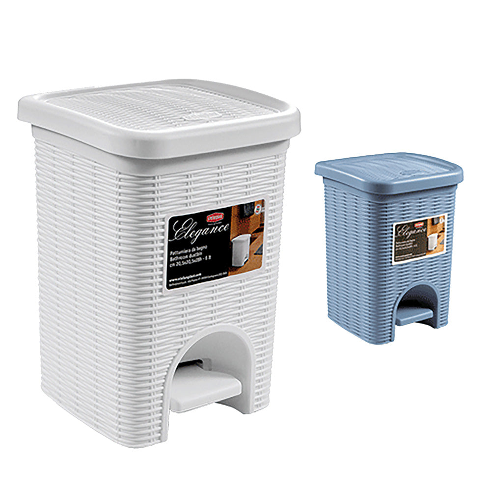 POUBELLE À PÉDALE « ELEGANCE » 6 L - coloris bleu marine