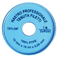 NASTRO TEFLON 'PROFESSIONALE' 1/2 x 15 mt. x 0,2 mm
