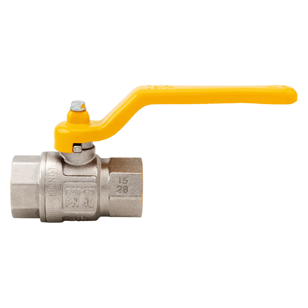 ROBINET À BOISSEAU SPHÉRIQUE POUR GAZ AVEC LEVIER 1 FF