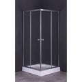 BOX DOCCIA CRISTALLO A DUE PORTE 'GIADA' cm 90 x 90 - H 185
