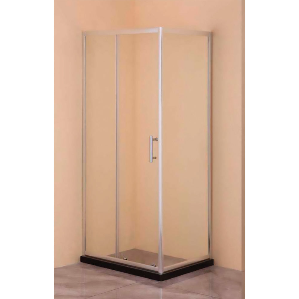 CABINE DE DOUCHE CRISTAL FIXE PLUS COULISSANTE 'DIAMAN cm 80 x 90 - H 185