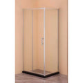 PARETE DE DOUCHE CRISTAL FIXE ET COULISSANTE 'DIAMAN' 80 x 100 cm - H 185