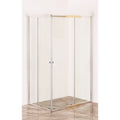 BOX DOCCIA CRISTALLO DUE PORTE 'ACQUA MARINA' cm 70 x 90 - H 185