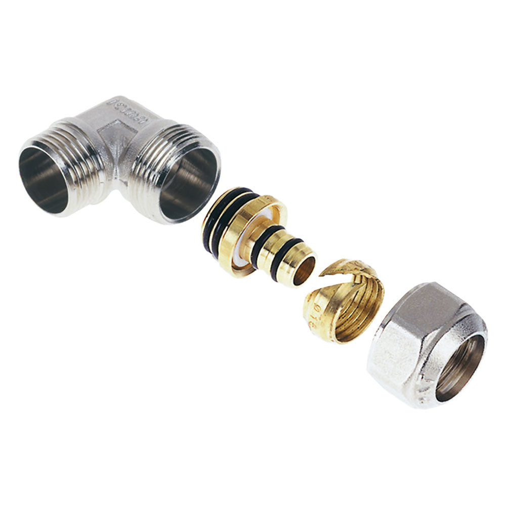 RACCORDO A STRINGERE CURVO 'ART. 534 / 544' 'art.544' - 20 x 1/2 - maschio