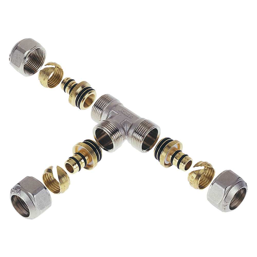 KLEMMFITTING T-STÜCK „ART. 536 / 546“ „Art. 536“ – 16 x 16 x 16