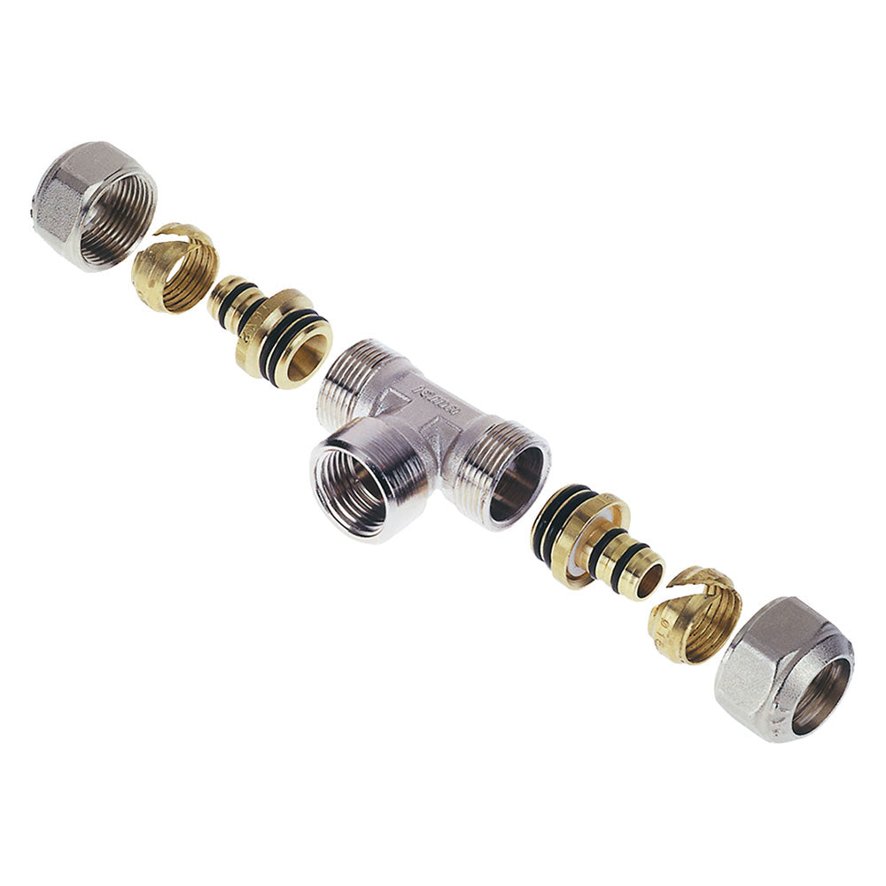 RACCORDO A STRINGERE A 'T' FEMMINA 'ART. 538 / 548' 'art.538' - 16 x 1/2 x 16