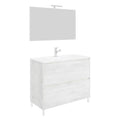MEUBLE DE SALLE DE BAIN « LISBONNE » base 80 x 47 x H.85 cm - coloris chêne gris