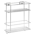 PANIER DE DOUCHE DOUBLE ÉTAGÈRE SÉRIE 'GRIP' cm 26 x 11,3 x h.32
