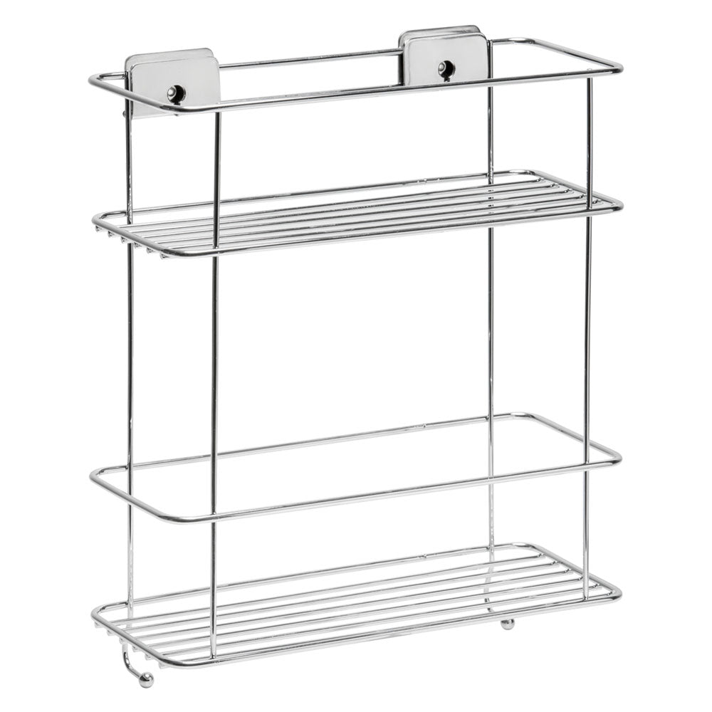 PANIER DE DOUCHE DOUBLE ÉTAGÈRE SÉRIE 'GRIP' cm 26 x 11,3 x h.32