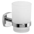 ZAHNBÜRSTENHALTER SERIE 'STARTER' Metalllegierungen - mattiertes Glas