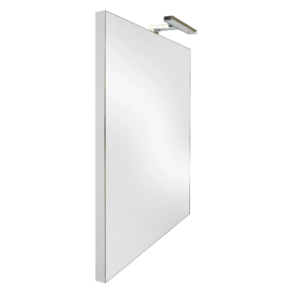 SPECCHIERA DA BAGNO CON LED 'LUXERA METALLO' cm 70 x h. 120 oriz. - led cm 30 - W 7