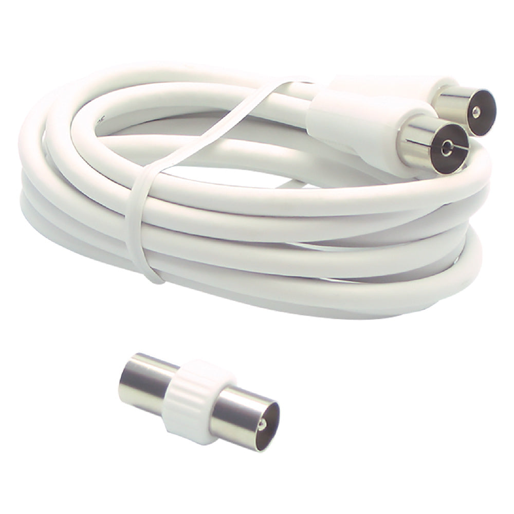 RALLONGE POUR CONNEXIONS TV 1,5 m - couleur blanche