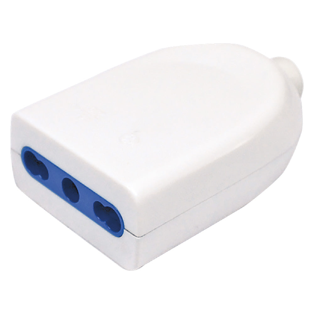 KUPPLUNGSSTECKER 2P + T 16A Schuko/ital. Kombi (Gehäuse zum Aufhängen)