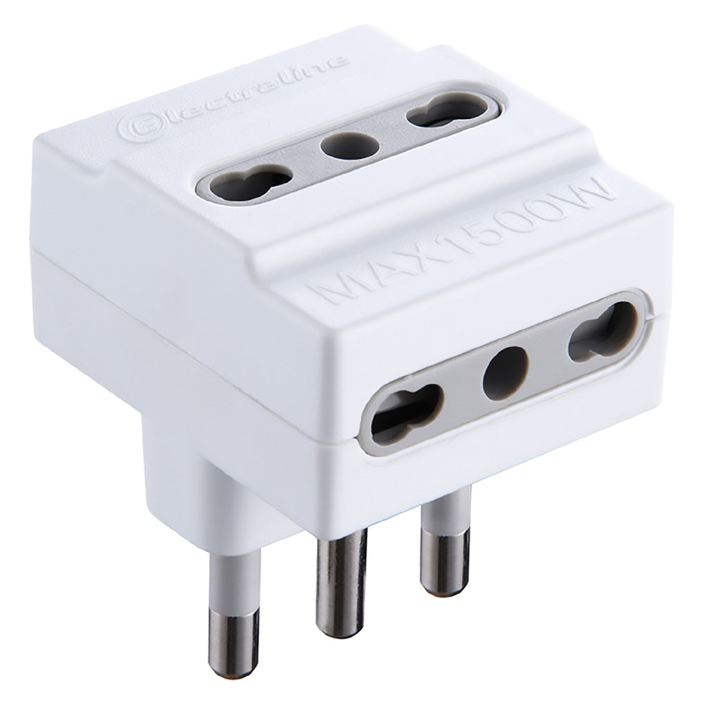 DREIFACHADAPTER Art. '71924' Steckdose 3 x 2P+T16A Bipasso - Stecker 2P + T16A