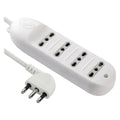 MEHRFACHSTECKDOSENLEISTE MIT KABEL 4 Steckdosen 10/16A - Art. 62013