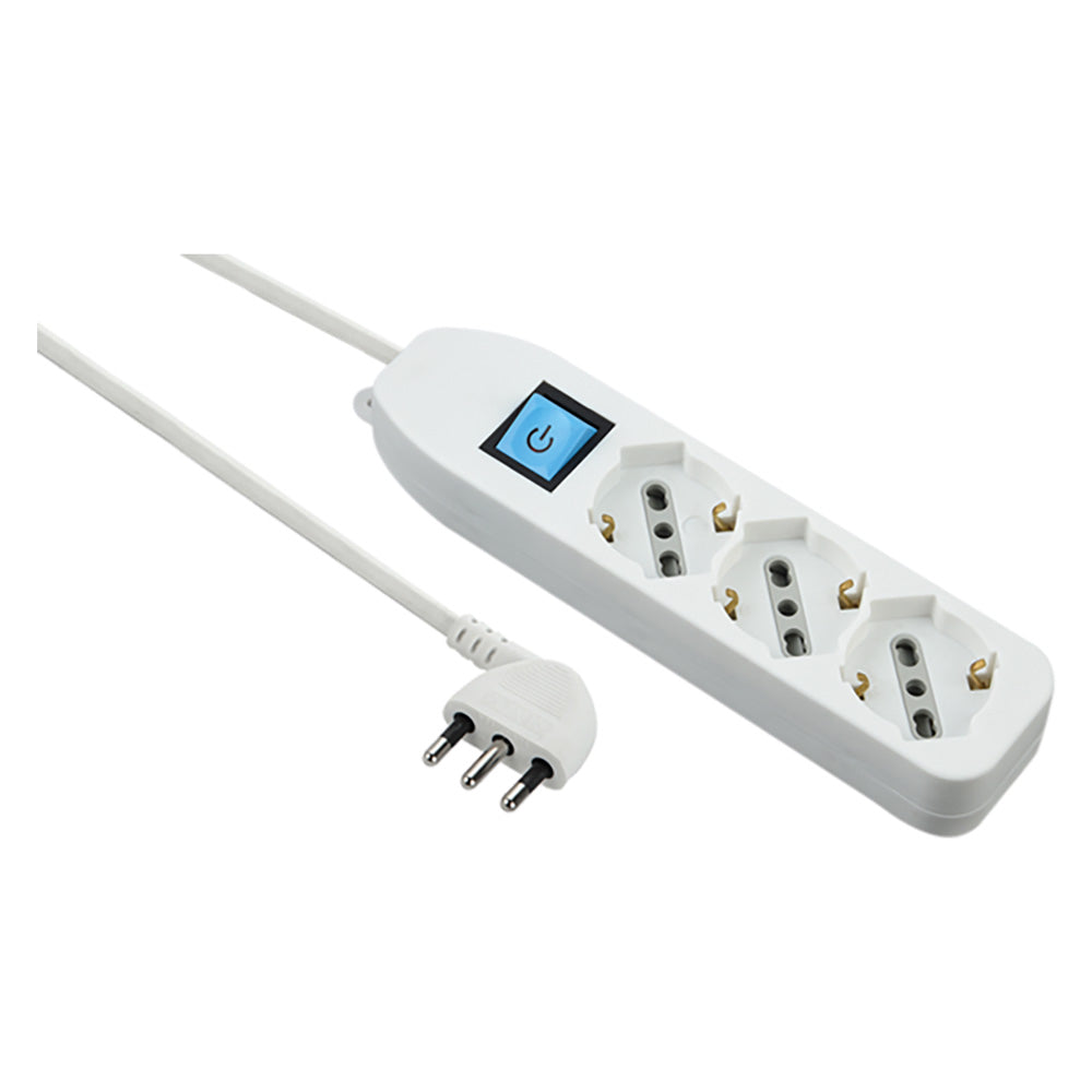 MULTIPRISE AVEC INTERRUPTEUR 6 prises (schuko+10/16A) - art.62071