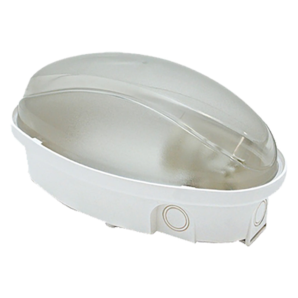 PLAFONIERA LED 'OVALE' calotta opalina - luce naturale