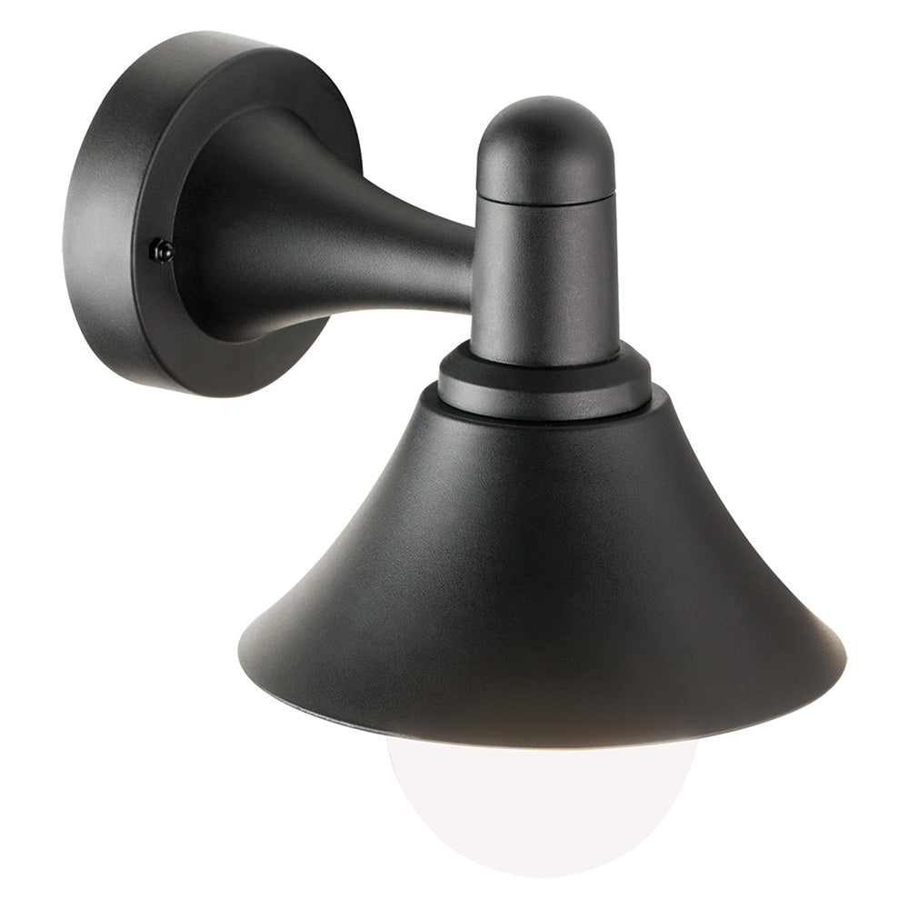 WANDLEUCHTE „SODA“ 40 W – 23,5 x 23,5 x 18 cm schwarz