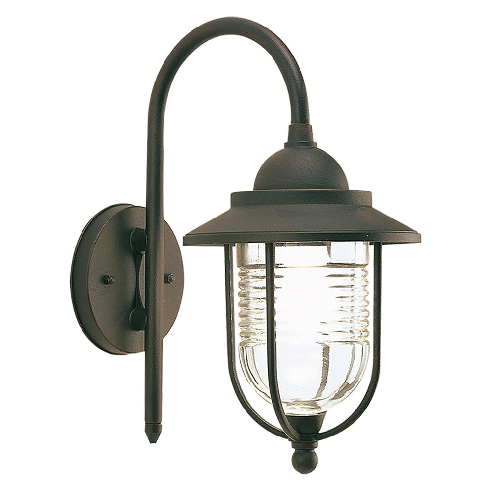 WANDLEUCHTE 'PORTO' 60 W - 35 x 18 x 27 cm rostfarben