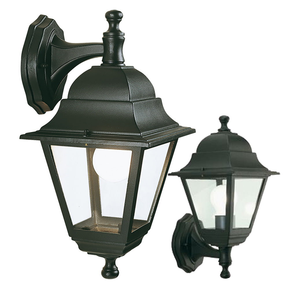 Laterne 'Old' hoch - cm. 37 x 18 x 20 schwarz