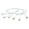Lichterkette 'ENJOY' Kabel 5 m - 5 Fassungen - schwarz
