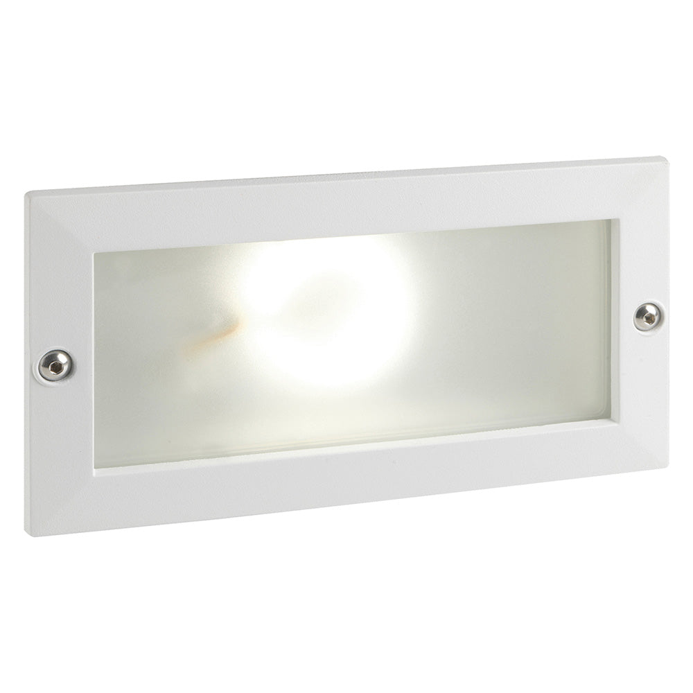 LED-Einbauleuchte, rechteckig, offen, „ESCAPE“, weiß – 10 Watt