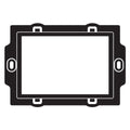 SUPPORTO MODELLO 'PL' PER SERIE PLAIN 3 moduli