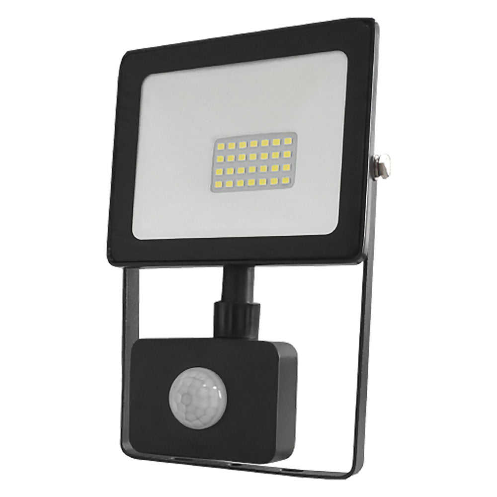 PROJECTEUR LED AVEC DÉTECTEUR DE PRÉSENCE 20W - 160 x 115 x 50 mm / 4000K (1600 lm) - noir