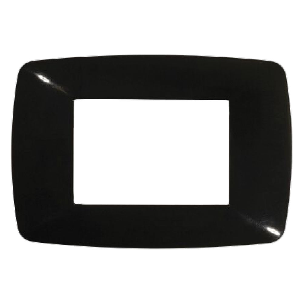 PLACCA COLORE NERO 'BRIO' 3 posti - 3203/N