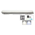 LED-Deckenleuchte Doppeltube FARBWECHSEL 2 x 48W - 4000/6500K 1200 x 100 x 70 mm