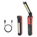 AUFLADBARE TRAGBARE LAMPE LED 5W (Licht) + 3W (Taschenlampe)