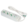 MEHRFACHSTECKDOSE MIT SCHALTER 'ECO RELIFE' 3 Steckdosen / Stecker 2P+T 10A - weiß