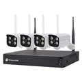 WIRELESS-VIDEOÜBERWACHUNGSSET „455050“ NVR Wireless + 4 Kameras 3 MPX
