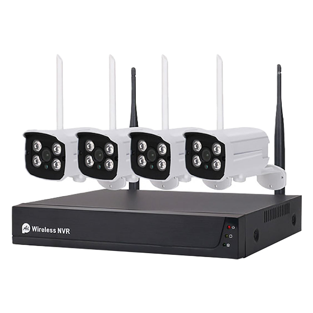 WIRELESS-VIDEOÜBERWACHUNGSSET „455050“ NVR Wireless + 4 Kameras 3 MPX