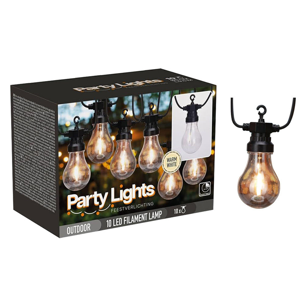 GUIRLANDE LUMINEUSE « PARTY LIGHTS » câble 5 m - 10 ampoules