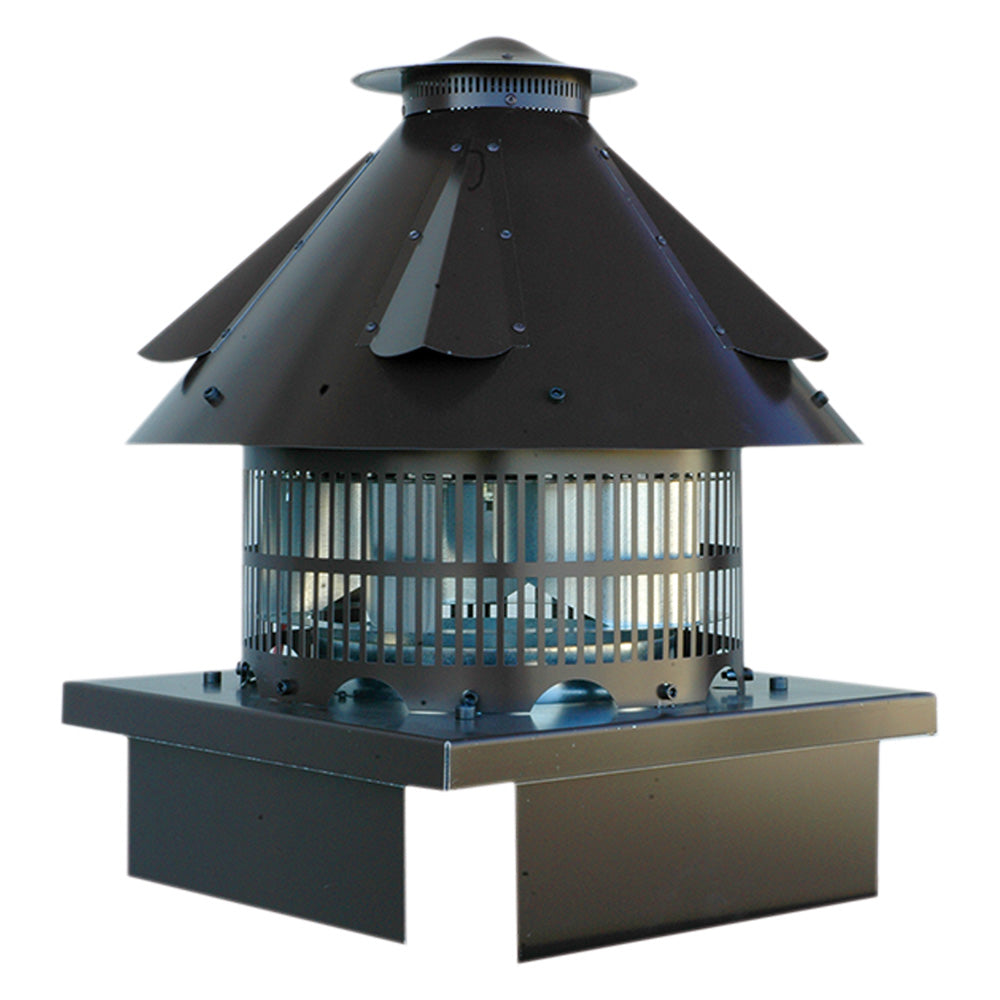 ELEKTRISCHER RAUCHABZUG – Radiant-Rauchabsauger – 30 bis 40 cm