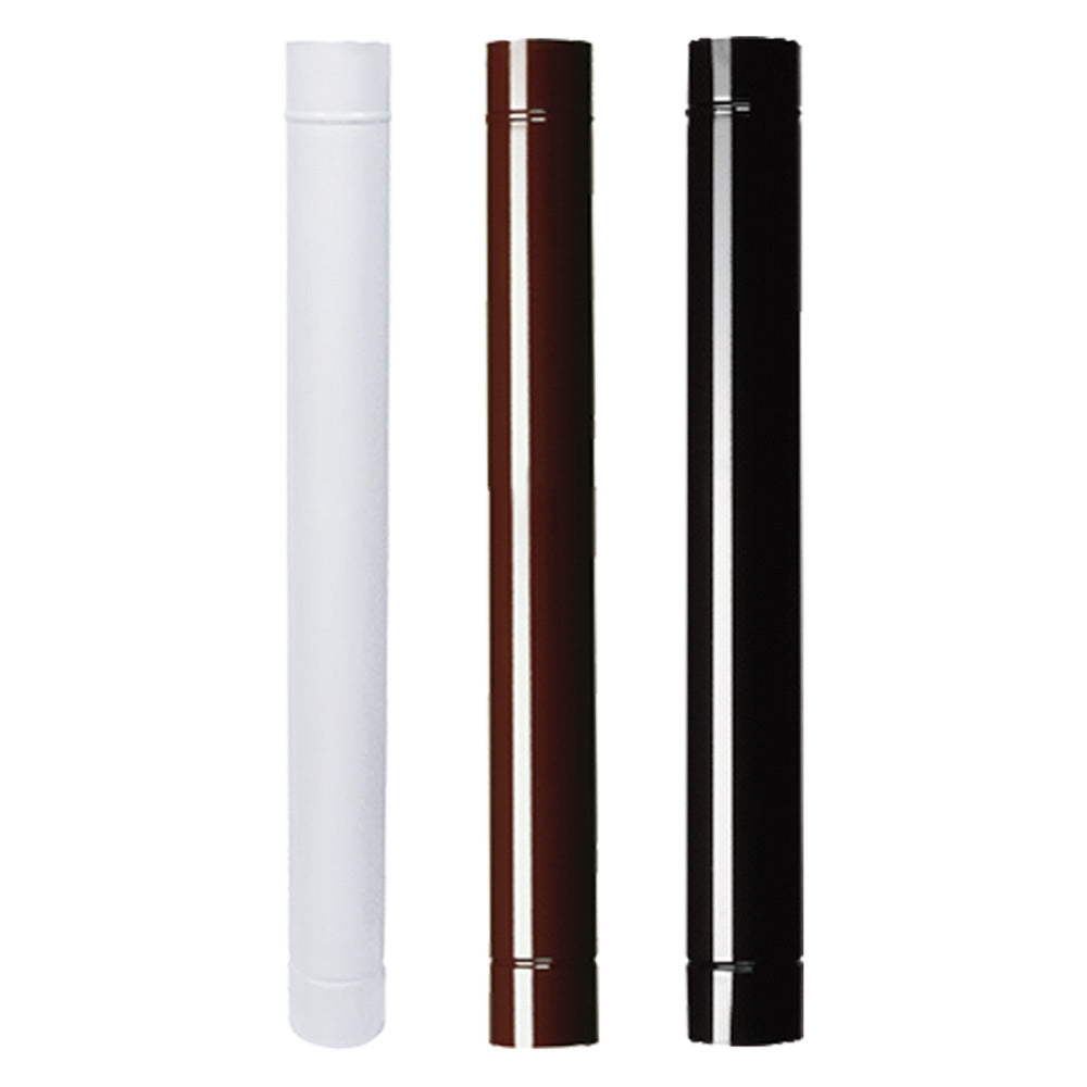 TUBO SMALTATO PER STUFE cm   50 ø 10 bianco