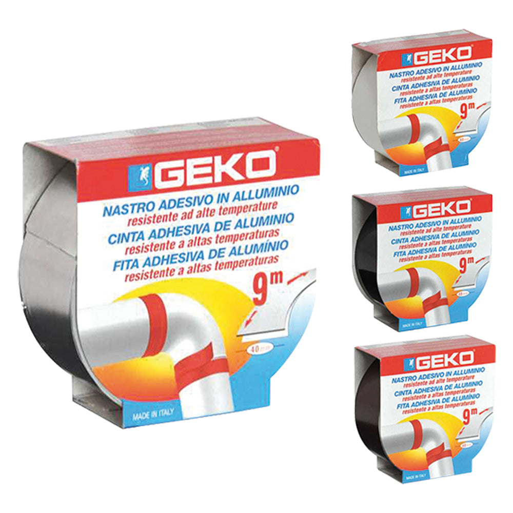 NASTRO ADESIVO IN ALLUMINIO 'SMOKE' mm. 40 x 9 mt - col. bianco
