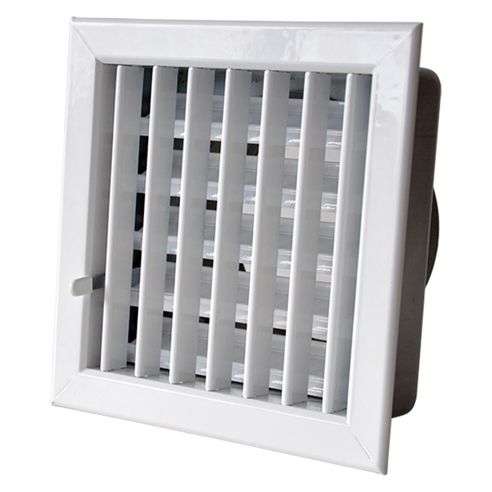 GRILLE D'AÉRATION ENCASTRABLE POUR CHEMINÉES 14 x 13 cm trou 11,1 x 11,1 - Ø 8