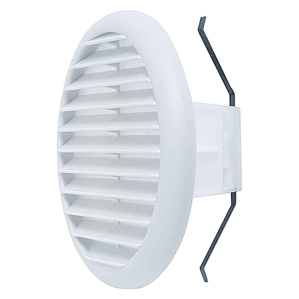 GRILLE D'AÉRATION AVEC RESSORT INCLINABLE À 90° ø 14,5 cm - trou 8 > 12,5 blanc