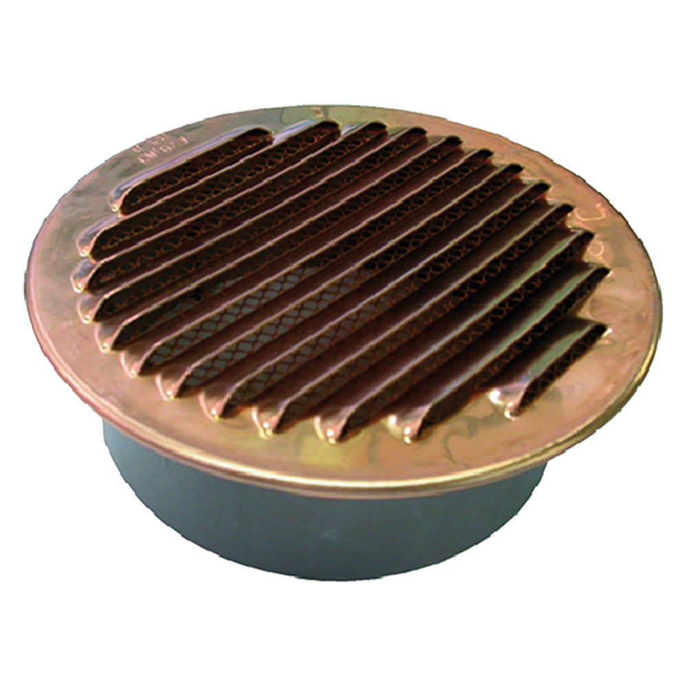 GRILLE D'AÉRATION EN CUIVRE ø 10 cm