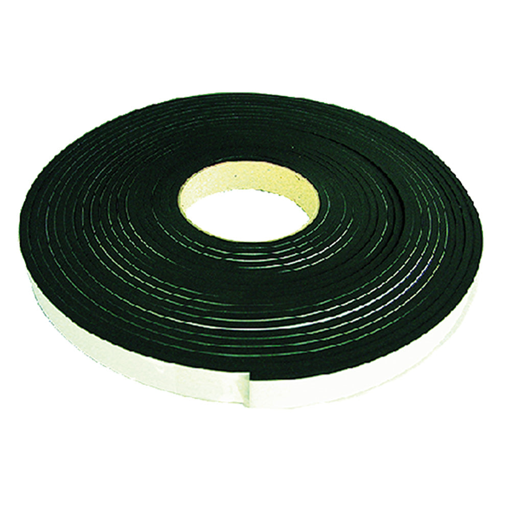 JOINT D'ÉTANCHÉITÉ EN CAOUTCHOUC ADHÉSIF « MUSS » NOIR - mm 20 x 10 - ml 5