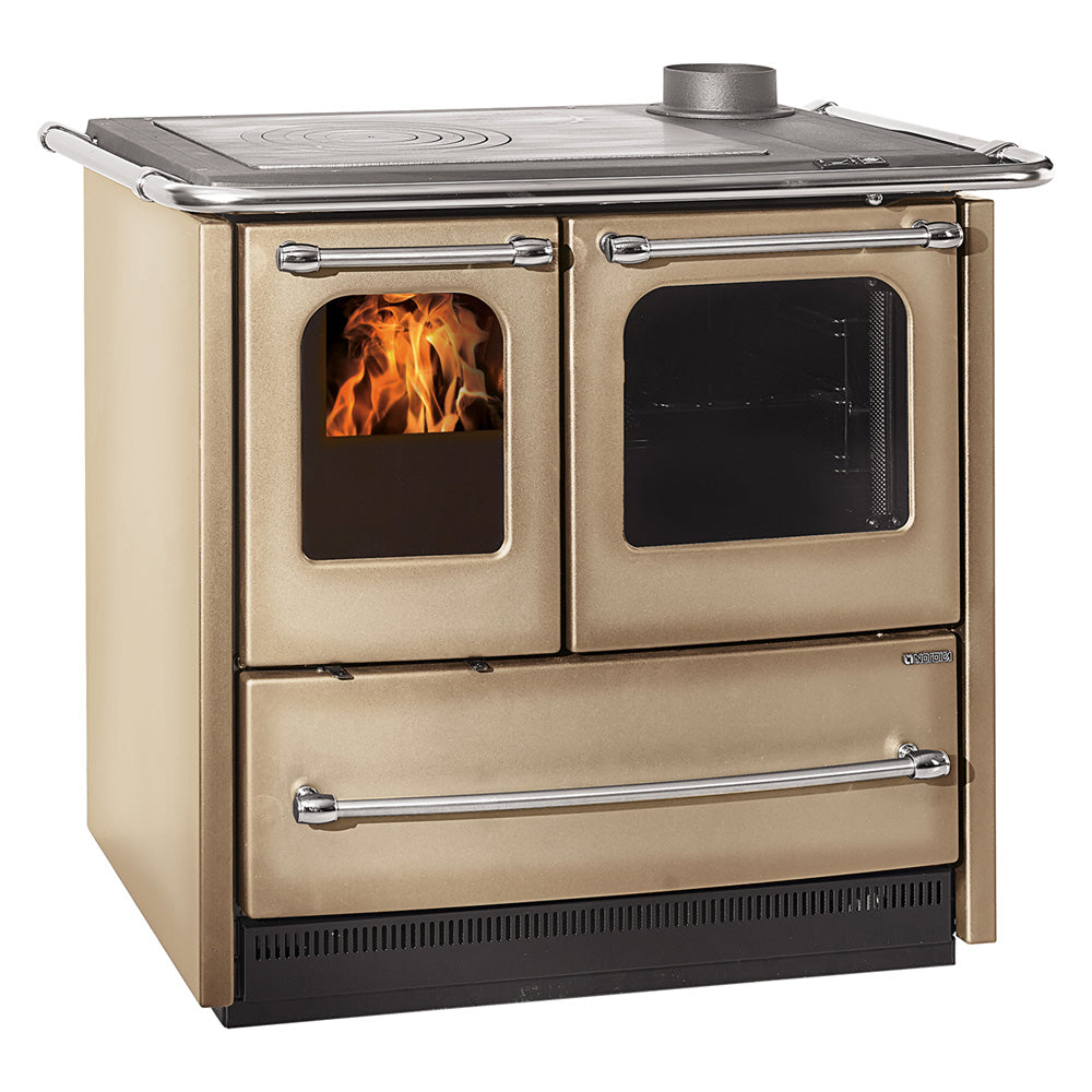 CUCINA A LEGNA 'SOVRANA EASY EVO 2.0' 7,5 kW - colore cappuccino