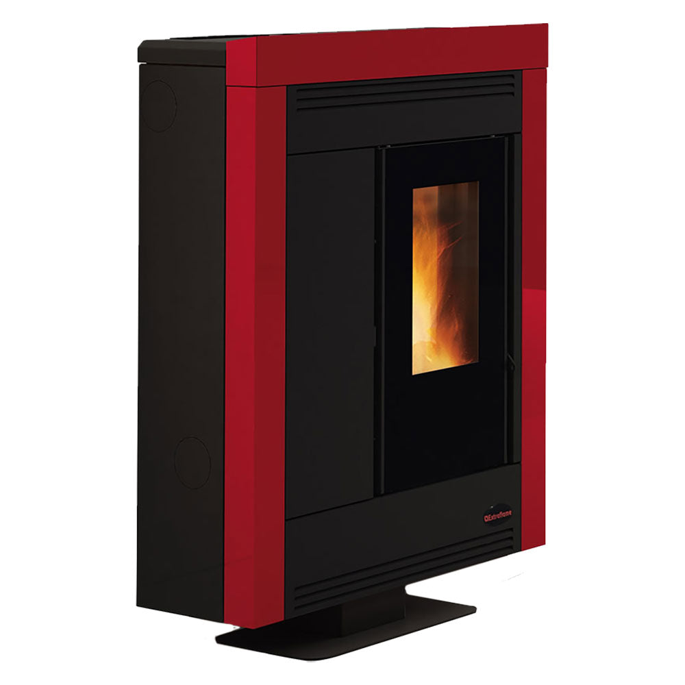 POÊLE À GRANULÉS « SOUVENIR STEEL EVO » 10,2 Kw - couleur bordeaux