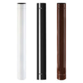 TUBO SMALTATO PER STUFE cm 100 ø 10 nero lucido