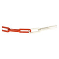 CHAÎNE DE SIGNALISATION ACIER BICOLORE bobine 30 m blanc/rouge