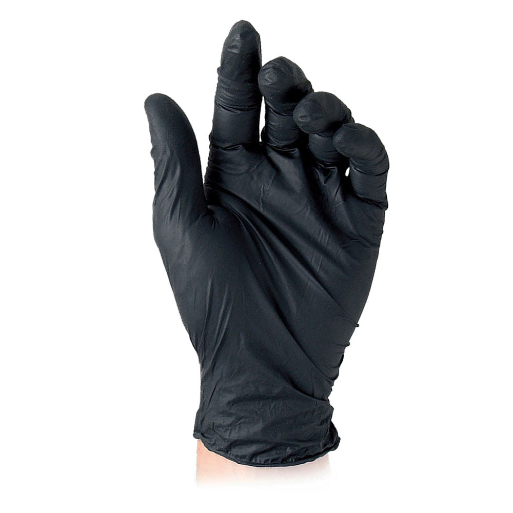 GANTS NITRILE JETABLES 'BLACK' XL
