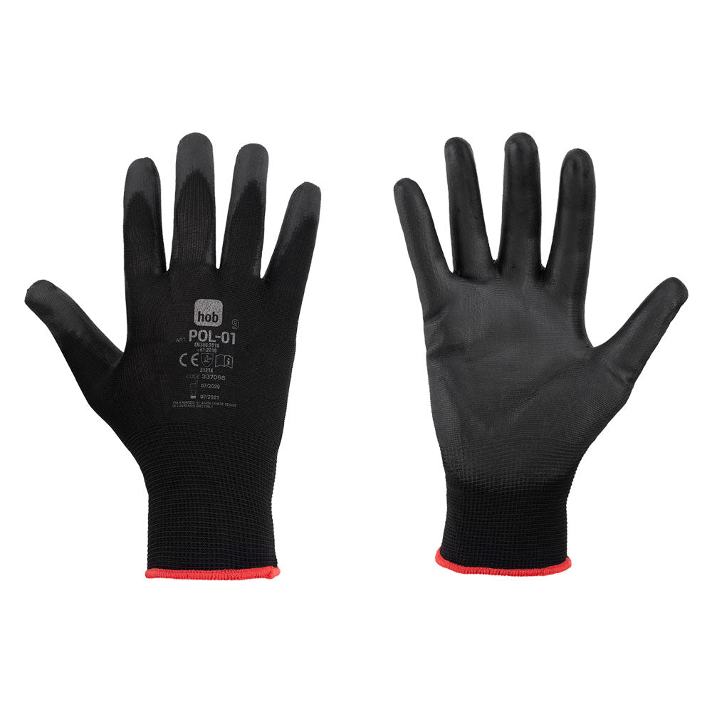 GANTS POLYESTER/POLYURÉTHANE 'SPECIAL HOB POL-01' Taille 10 - couleur noire